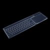 Silicone Computer Keyboard Cover Anti Dust Keyboard Protector, Waterproof Transparent Skin for Desktop PC Keyboards - Universal 44.5 x 13.4cm (17.5