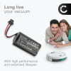 Batteri for ECOVACS Deebot Slim 2, Deebot Slim 1, DA60, DB35, TCR360, DA611, DA60-Darfon 2600mAh fra CELLONIC