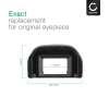 CELLONIC® Zoeker oogschelp: Eyeshell vervanging/ reserve opzetstuk compatibel met Canon EOS 2000D 1000D 300D 350D 400D 500D 550D Eyecup Viewfinder camera oculaire bescherming tegen strooilicht