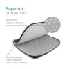 Sacoche à poignée pour ordinateur portable – Housse de protection et de transport universelle multi-compartiments 14,1”-15,4” pour ordinateur portable, pour le travail, le bureau et les déplacements – noir