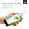 CELLONIC USBC telefonvifte for smarttelefon, mobiltelefon, nettbrett, Switch – Søt og kraftig Type C OTG vifteplugg – Mini, bærbar reisefvifte – hvit