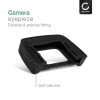 CELLONIC® Viewfinder Eyecup for Nikon D3000 D5000 DK-24 Silicone Replacement Anti-Glare EVF Eye Piece View Finder Cover Hood Cap