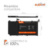 Batteria subtel® C31-S551 per notebook ASUS Vivobook R451L / R551L / S451L / S551L / V451L / V551L Affidabile ricambio da 4500mAh Sostituzione ottimale per computer portatile laptop ASUS