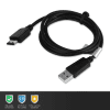 2x USB-johto kännykkään Samsung PCBS10 | GT-S5230 / GT-E1200 / GT E1190 / GT-E1150 / GT-E1050 - 18 Pin Connector, , 1m latausjohto. Musta  datakaapeli