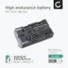 2x Batterie 1850mAh pour appareil photo Samsung MD 9014, SC-L810, SC-L860 - Remplacement modèle SB-L110A L160 L320 L480