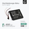 Ersatz Akku für Garmin Edge 510 GPS Navigation - Navi Ersatzakku 361-00050-03,361-00050-10 - 800mAh Navigationsgerät Batterie