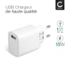 Phone Charger for Motorola Edge, Edge Plus, G7, G7 Plus, G7 Play, Moto G6, G7, G8, G8 Power, G9 Plus USB C Type C Smartphone Charging Cable UK Adapter Power Supply 1m Lead 15W 3A, 3000mA + USB Cable