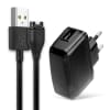 Lader + USB Kabel for Garmin Fenix 7, 6, 6 Pro, 6X Pro, Vivoactive 4, 4S, 3, Forerunner 945, 45, Venu 2 - 1A Charger, 1m Ladekabel