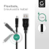 USB Kabel voor FujiFilm Fuji FinePix X100 X-Pro1 X100s X20 XF1 S100fs S1500 S1800 S200EXR S2980 S2950 S4000 S4200 S4500 S4800 S5700 S700 SL1000 HS10 HS50EXR F100 - 1.5m Oplaadkabel Camera foto PVC Datakabel zwart