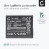 2x Batterie 900mAh pour appareil photo Sony Cyber-shot DSC-HX20V, DSC-HX9V, DSC-HX30V - Remplacement modèle NP-BG1, NP-FG1