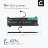 Batteri for Lenovo V130-15IKB, 15IGM, 15IKB, V330-15IKB, 14IKB, 15ISK , IdeaPad Slim 1-14AST, V530-14IKB, L17C2PB3 4500mAh 7.6V fra CELLONIC