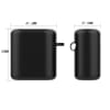 Charging Case for Huawei Freebuds 2, Honor Flypods pro Earbuds – Replacement Protective Silicone Sheath Shell Case Cover Skin Portable Shockproof w/ Keychain Carabiner – Black