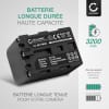 2x Batterie 3200mAh pour appareil photo Sony HDR-HC1, HDR-SR1, HVR-A1 - Remplacement modèle NP-FM50 NP-FM30 NP-QM91 NP-QM71