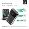 20000mAh Powerbank USB C CELLONIC® Con LED - Caricabatteria portatile per tablet, fotocamera, smartphone, smartwatch, GPS - Ricarica via filo - nero