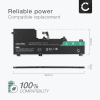 Batteri for Lenovo Ideapad 5 16IHU6, 5 Pro-16ACH6, 5 Pro 16ACH6, 5 Pro 16ARH7, 5 Pro 16IAH7, 5B11B66552, L20C4PE1 4650mAh 15.4V fra CELLONIC