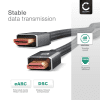 HDMI-kabel 2.1 Ultra High Speed 4K/8K @60hz, 4K @120hz, 48 Gbps eARC QFT QMS DSC hann til hann 24k gullbelagt 1,5 m lang HDMI-ledning for lydplanke, HD-TV, PS4, PS5, Xbox, Switch