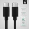 USB-kabel / datakabel för Razer Blade Stealth Pro / Trekstore Primebook C13 / Eve V notebook & laptop - 1m 3A (PD 60W) USB-sladd PVC Datakabel svart - laddsladd för bärbar dator