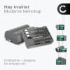 2x Batteri for Nikon D90 D700 D300 D900 D100 D200 D300S D50 D70 D70s D80 kamera - Reservebatteri EN-EL3a EN-EL3e EN-EL3 2000mAh + USB Dobbel Batterilader MH-18a, Kamerabatteri Lader