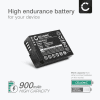 Batteri for Panasonic Lumix GX1, G3, GF2, ZS7, TS2, BLD10 DMW-BLD10 (900mAh, 7.2V) fra CELLONIC