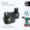 2x Batteri for Hitachi DS 18DL, WH 18DL, WR 18DL, DH 18DL, G 18DL, DV 18DL, C 18DL, DV 18DCL2 3Ah fra CELLONIC