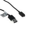 USB Kabel for Huawei Band 6, 4X, Watch Fit / Honor Watch ES, Band 6 - USB kabel, svart 1A Datakabel, svart