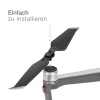 DJI Mavic 2 Propeller Ersatzteile - 2x Paar geräuscharme Stealth-Drohnen-Rotorblätter Propellerflügel-Ersatzteile Zubehör-Set - schwarz