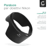 CELLONIC® Paraluce per HB-39 baionetta - Nikon AF-S DX Nikkor 16-85 mm f/3.5-5.6G ED VR, Nikkor 18-300mm f/3.5-6.3 G ED VR lens hood in Materiale sintetico protezione della lente contro urti e graffi