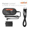 AC Adapter ACK-E10 voor Canon EOS 2000D 1200D 1300D 1100D camera - stroomkabel CA-PS700 + DC-koppeling DR-E10 - stroomadapter - stroomvoorziening / DC coupler