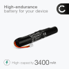 Battery for Bang & Olufsen BeoPlay A2, Bang & Olufsen BeoLit 17, Bang & Olufsen BeoLit 15 3400mAh + Tool-kit from CELLONIC