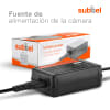 Fuente de Alimentación AC-LS5 4.2V con cable de carga de ca. 2,25m para cámaras Sony Cyber-shot DSC-H3 -H7 -H9 -H10 -H50 DSC-W1 -W12 -W30 -W50 -W180 DSC-P200 DSC-V1 -V3 videocámaras, SRL, TRL, Alimentador Cargador Adaptador CA Cable Carga