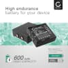 2x Batteri for Hetronic Ergo, Hetronic Nova, 68300520, Abitron KH68300520.A, 68300510 600mAh fra subtel