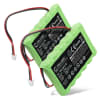 2x Batteri 1500mAh