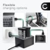 USB dobbel lader (LC-SCL6) for Leica Q2, Q3, BP-SCL6 + 1m + USB Kabel fra CELLONIC