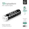 Cellonic® AA Accus - 2600mAh - pre geladen, lange levensduur - 12x AA batterijen Mignon HR6 LR6 battery