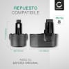 Bateria Black & Decker A9262, A9276, PS140,B8236, BPT1058, EZWA77 2Ah - A9262, A9276, PS140, Batería recargable para herramientas Black & Decker CD14C, PS3650FA,PS3650FA, KC14GTK, KC14GTK, KC1440