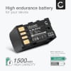 2x Batteria BN-VF808 BN-VF815 BN-VF823 BN-VF915 per fotocamera JVC GY-HM100 GS-TD1 GZ-MG120 -MG130 -MG275 -MG330 -MG340 -MG465 -MG530 GZ-HD7 Affidabile ricambio da 1600mAh, marca CELLONIC®