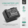 2x Batteri for Canon LEGRIA FS22, FS30, LEGRIA HF G25, Canon XA10, LEGRIA HF200, HG10, HF100 Kameraer 890mAh + Lader fra CELLONIC
