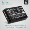 Batteria DB-L50 per fotocamera Sanyo Xacti VPC-FH1 / VPC-HD1000 / VPC-HD1010 / VPC-HD2000 / VPC-HD2000A Affidabile ricambio da 1400mAh, marca CELLONIC®