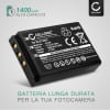 Batteria KLIC-5001 per fotocamera Kodak Easyshare DX6490 DX7440 DX7590 DX7630 P850 P880 Affidabile ricambio da 1400mAh, marca CELLONIC®