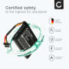 Batteri til TomTom Via Live 120, 125, 120 Live Western Europe, GO Live 820 Europe, XL Live, XL 340M Live, XL 340TM Live, 4EL0.001.01, VF3A (1100mAh, 3.7V) fra CELLONIC