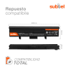 Batería Dell para ordenador portátil Dell XPS M1530, PP28L, XPS PP28L, XPS M1500, T330, TK369, TK330, RU006, GP975, RN894 4400mAh 10.8V - 11.1V  de subtel