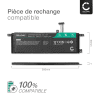 Battery for ASUS F553M, X553M, R515M, X553MA, R413M, X453M, F553MA, F453M, F552CL 7.4V - 7.6V 3800mAh from CELLONIC