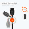 Cargador smartphone 2.5W para Siemens C75, C65, C60, C55 / M65, M55 / A70, A55, A52 / MC60 / S65, S55 / SL55 / SX1 - Fast charger 0.5A / 500mA con cable carga de 1.5m para teléfonos móviles