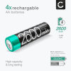 Batteri for NUK Babyphone 530D Eco Control, Babyphone Eco Control DECT 267 4x AA 2600mAh fra CELLONIC