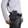 Étui de ceinture et pantalon en simili cuir noir pour téléphone portable jusqu'à 6,3