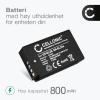 Batteri for Nikon 1 AW1 Nikon 1 J1 1 J2 1 J3 Nikon 1 S1 Nikon 1 V3 Nikon CoolPix P1000 Coolpix A Nikon DL24-500 Kameraer 800mAh fra CELLONIC