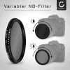 Einstellbarer Neutraldichte Filter ND2-400 für Ø 40.5mm Graufilter, Langzeitbelichtung