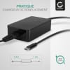 Charger for USB C Notebooks Acer, HP, Apple, Asus, Dell, Lenovo Laptop / Notebook - USB PD Power Delivery 2.0: 5V-20V 60W CC-PD60 AC Adapter Mains Power Supply 2.5m Charging Cable