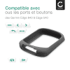 Coque Silicone gris pour GPS de vélo Garmin Edge 540 / Edge 840 - Cover Bumper de protection système de navigation vélo moto et autres sports