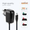subtel Micro USB laddare för trådlös JBL Charge 1, 2, 3, Flip 2, 3, 4, Go, 2, Tuner, Clip 1, 2, 3, Link 10, 20 högtalare - effektiv adapter för speaker med snabb laddning